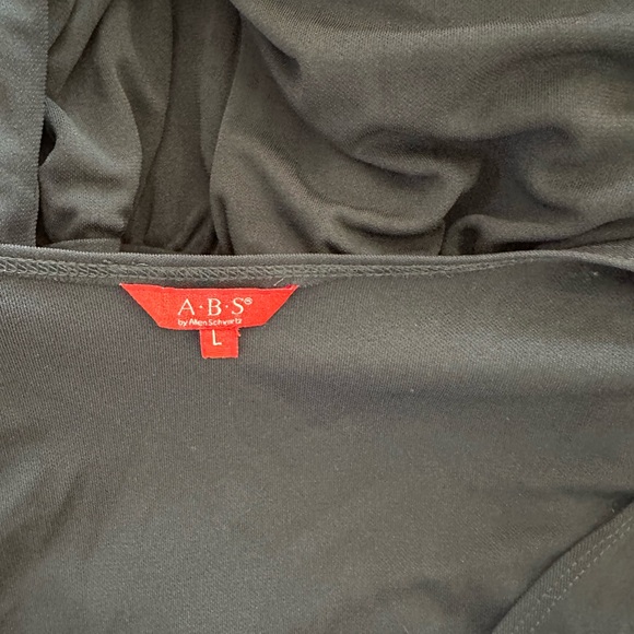 BLACK ABS by Allen Schwartz Tiered 3/4 Sleeve Dress size L - Picture 5 of 5